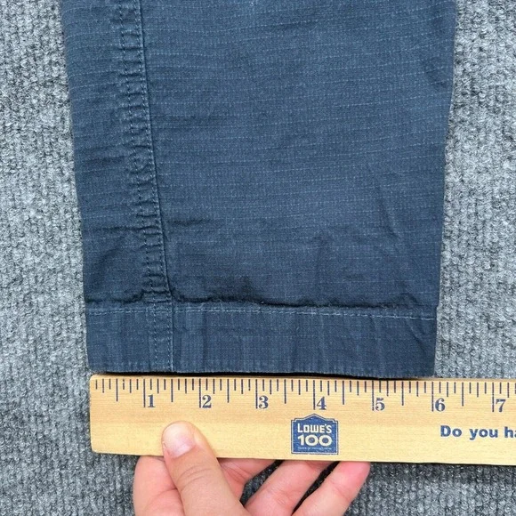 Vuori Pants Womens S Blue Ripstop VW401 Zip Pockets Cargo Hiking Straight Leg